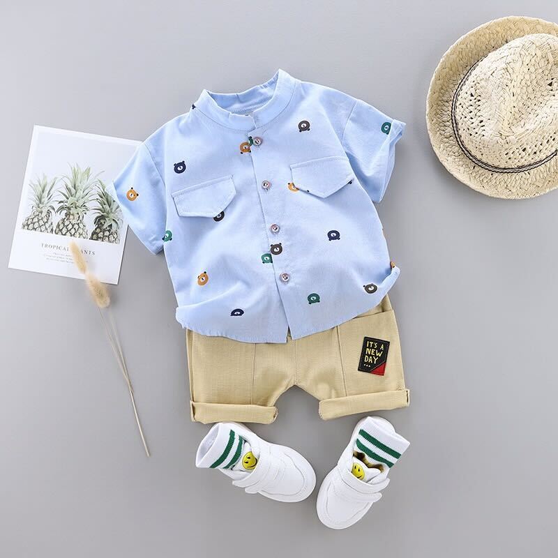 Teddy printed summer set