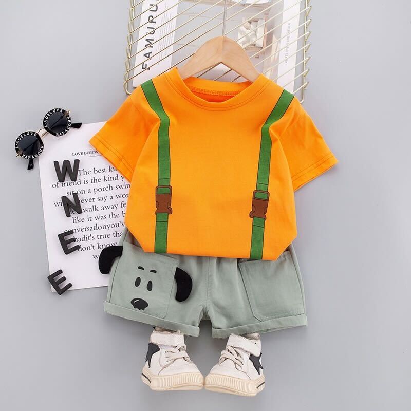 Puppy Bag Printed t-shirt set