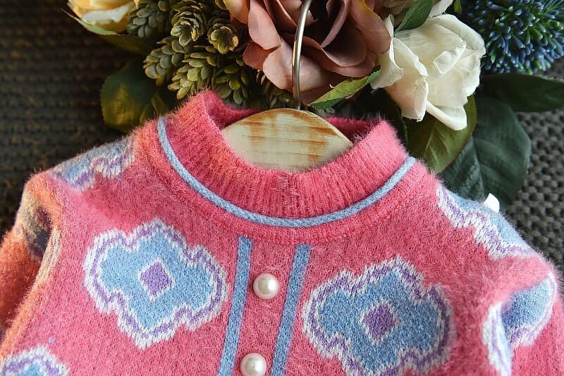 Wool top and skirt set
