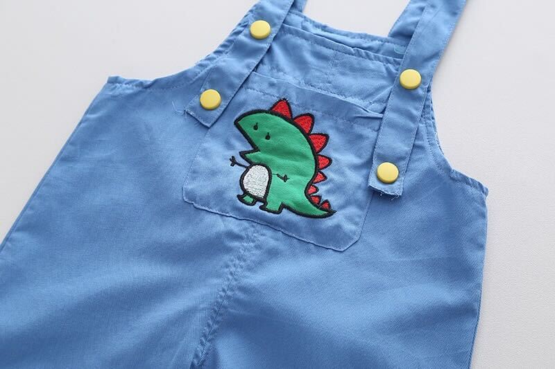 Dinosaur Made Dungaree Set