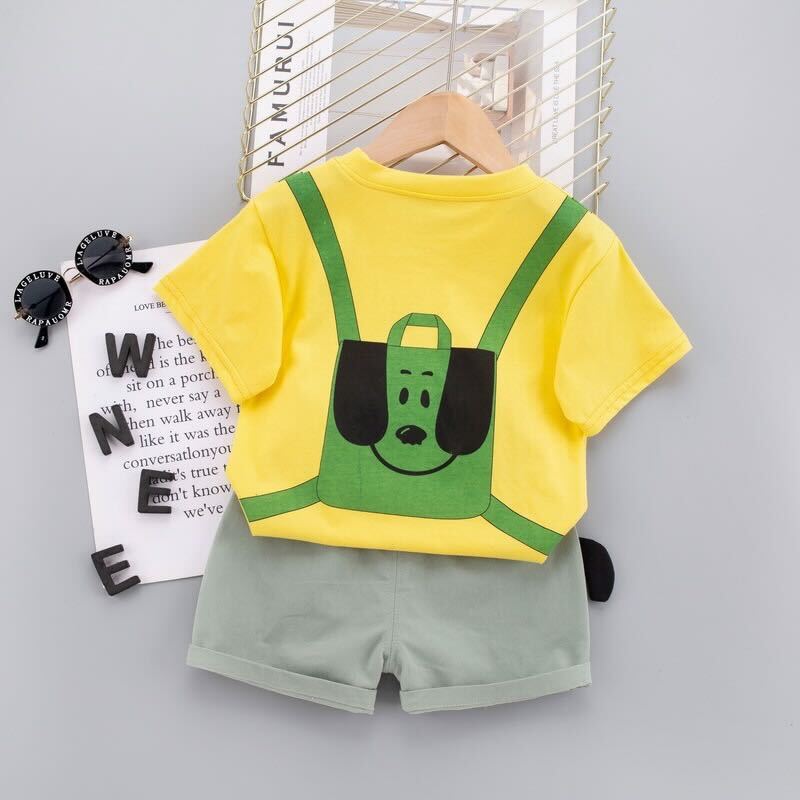Puppy Bag Printed t-shirt set