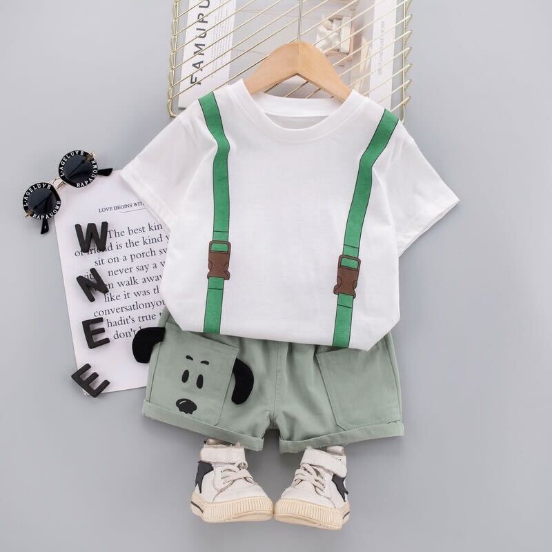 Puppy Bag Printed t-shirt set