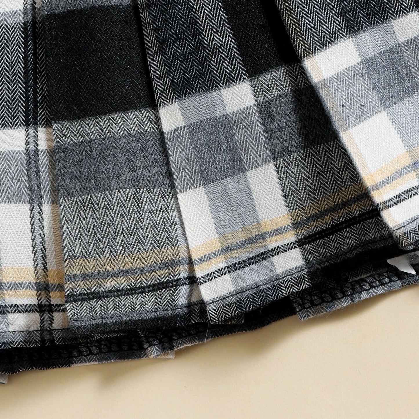 Checkered skirt and top set