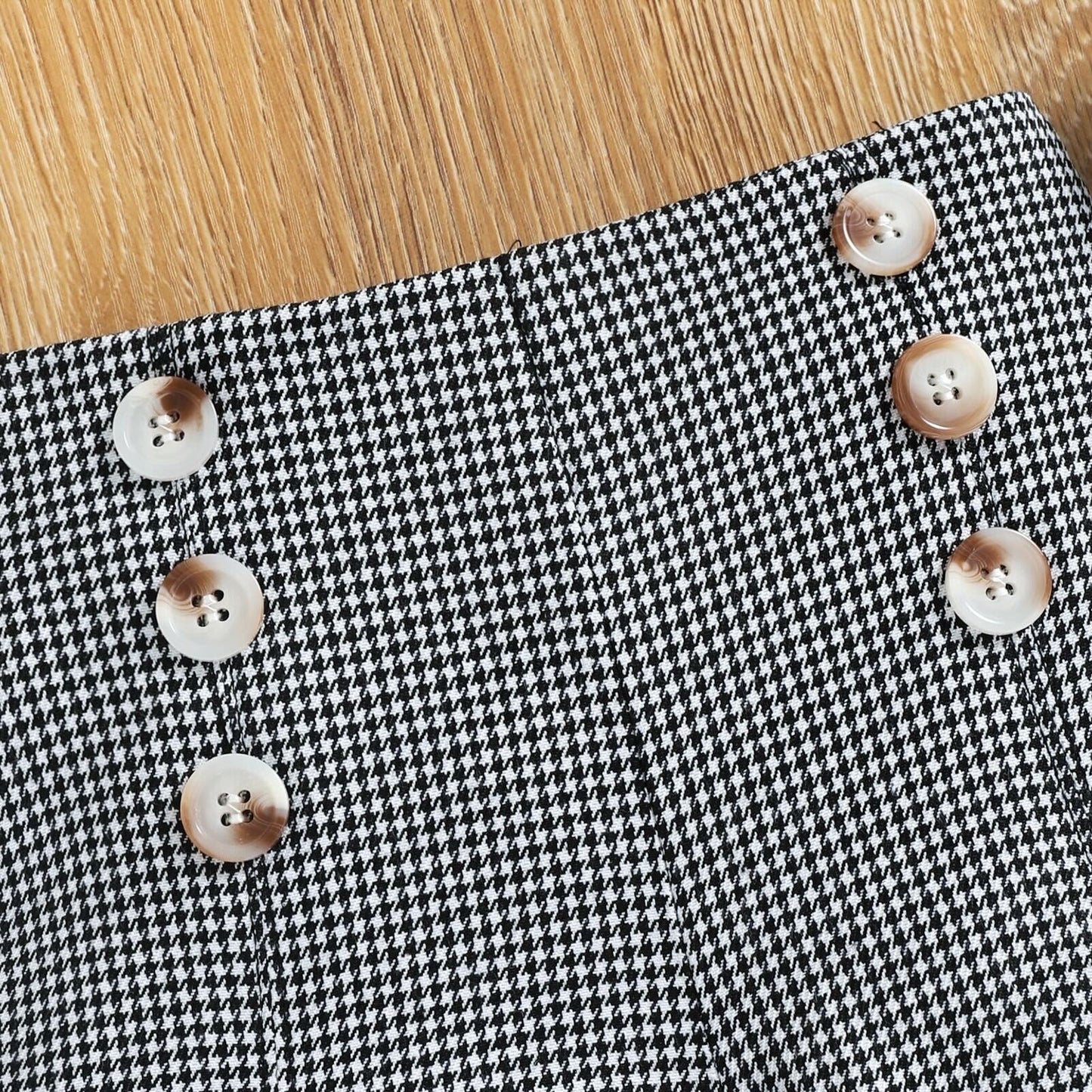 High waist shorts set