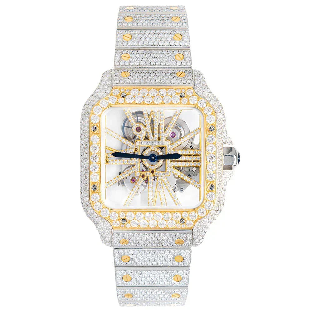 ELEGANCE 41MM GOLD DIAL SKELETON WATCH