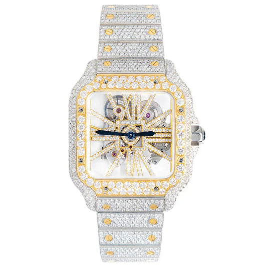 ELEGANCE 41MM GOLD DIAL SKELETON WATCH