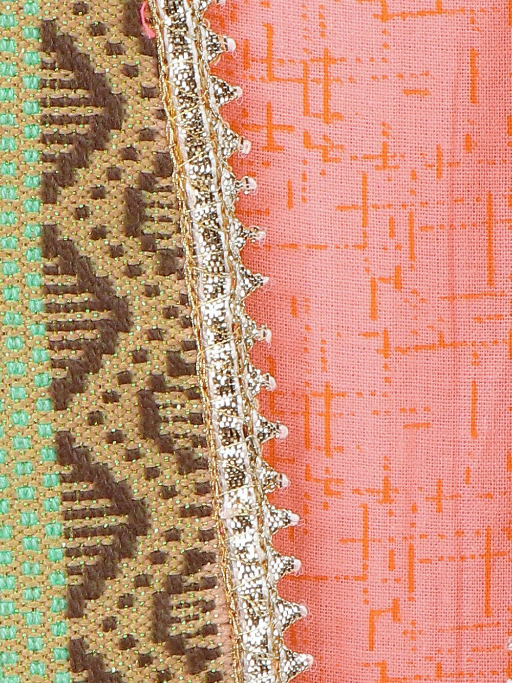 Ethnic style Peach Printed Dhoti jumpsuit