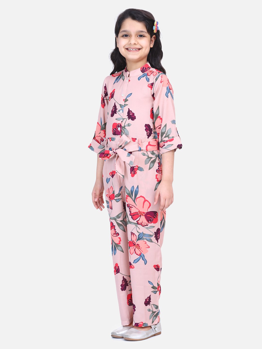 Floral Beige Classic Jumpsuit