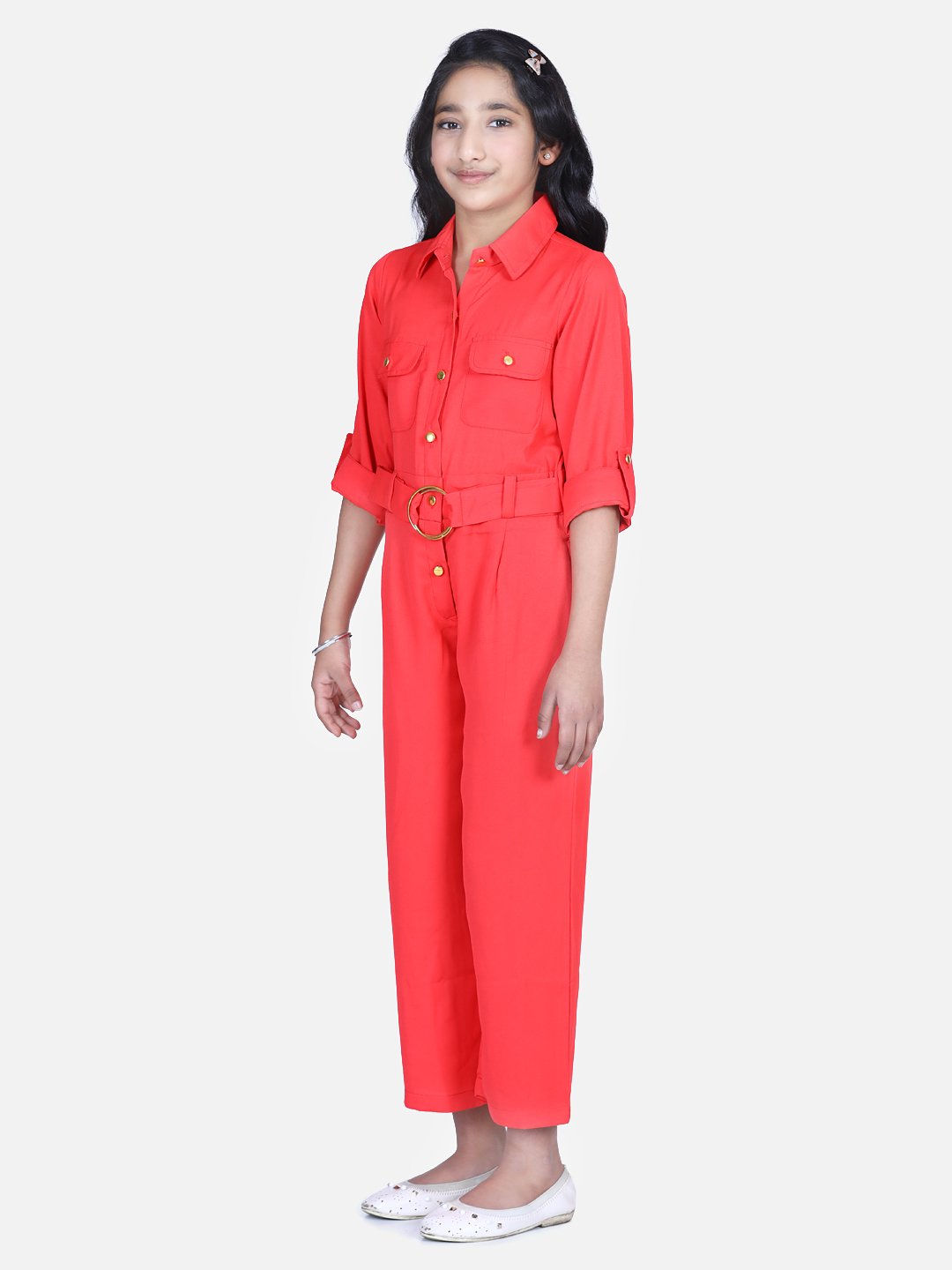 Red Designer Full Jumpsuit