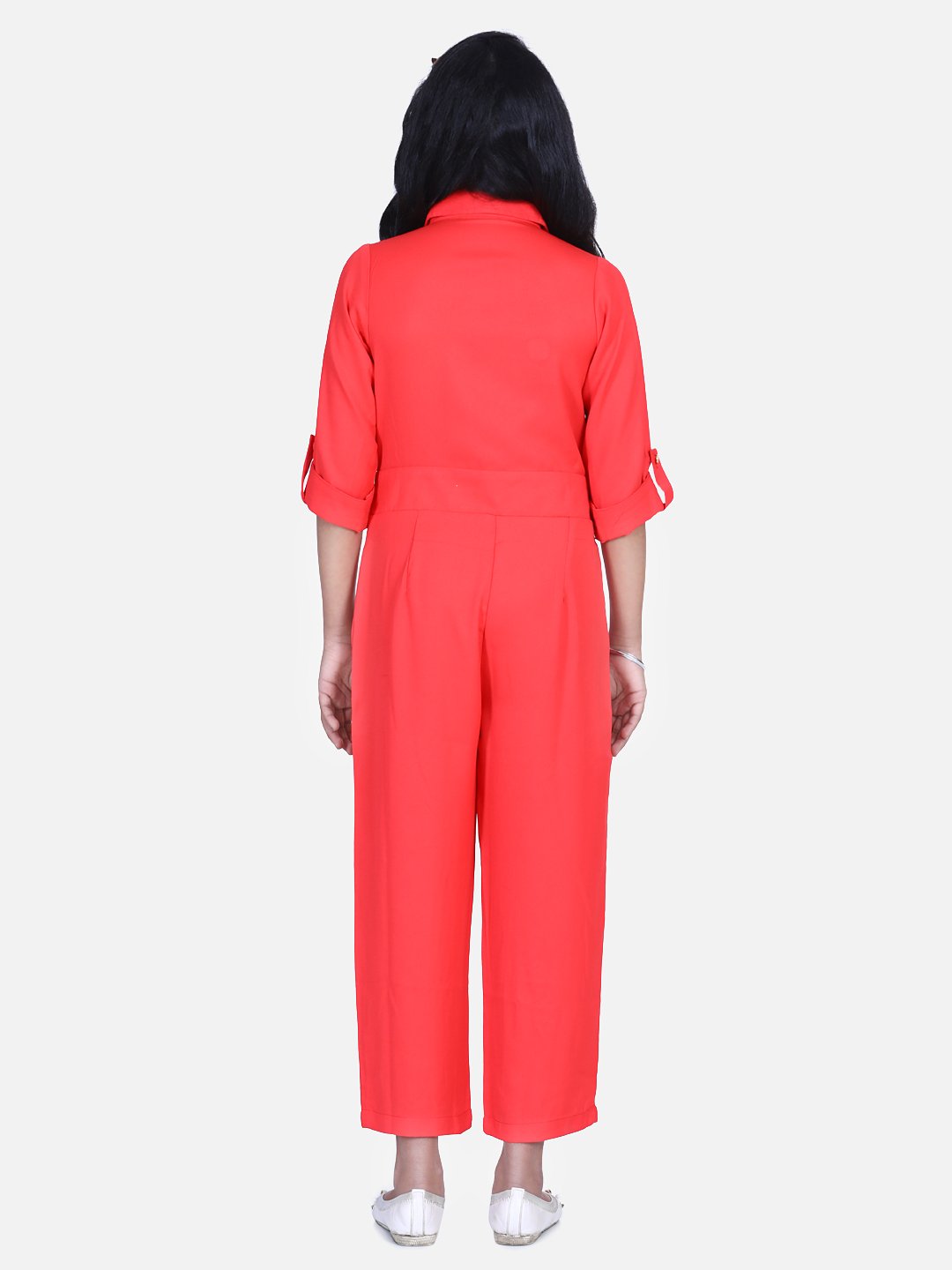 Red Designer Full Jumpsuit