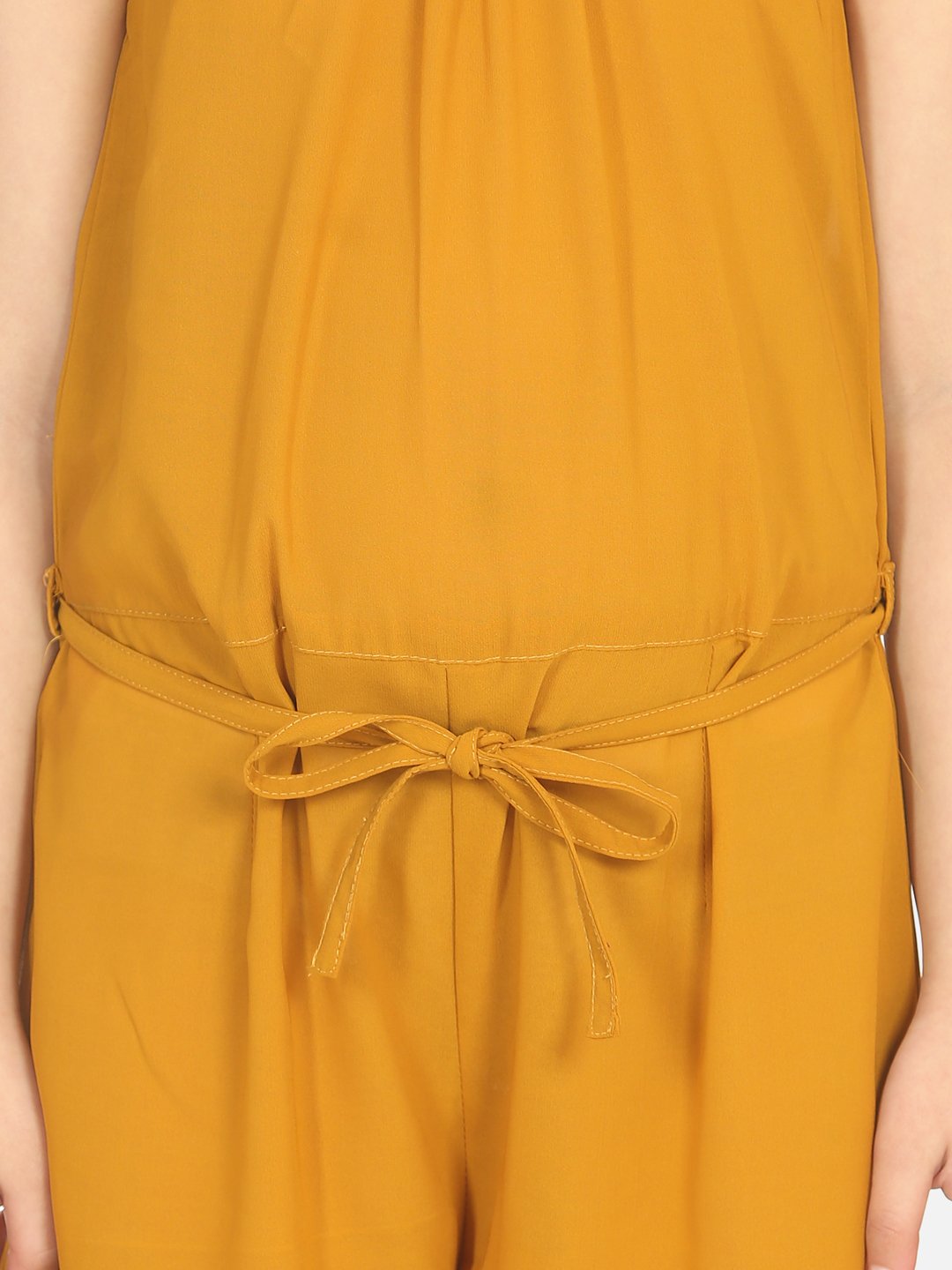 Mustard Ring Design Full Jumpsuit