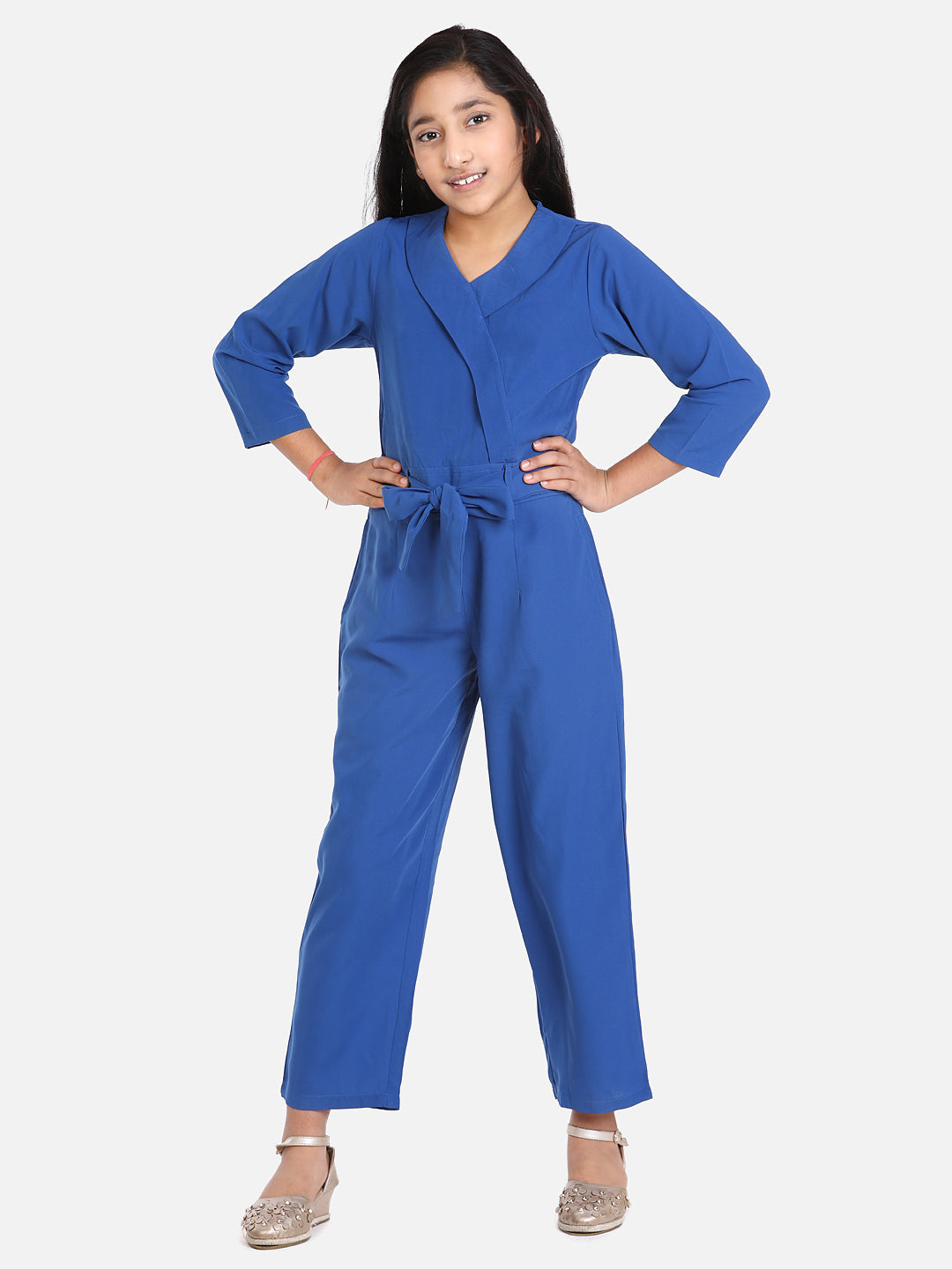 Blue Party Full Jumpsuit