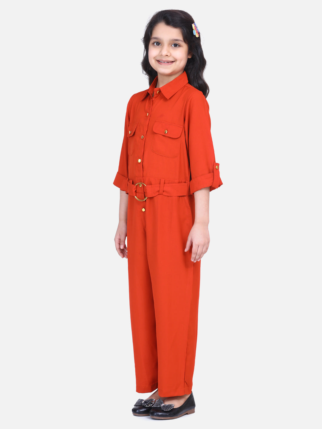 Rust Designer Full Jumpsuit