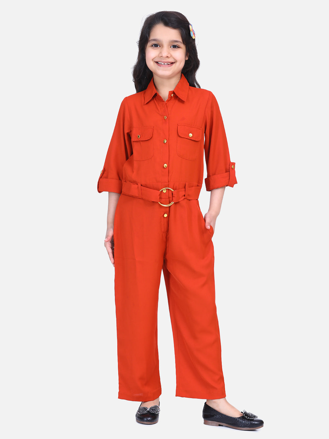 Rust Designer Full Jumpsuit