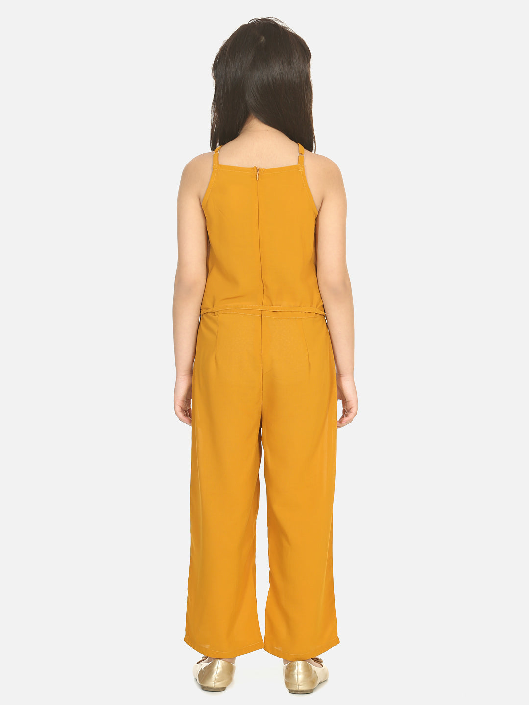 Mustard Ring Design Full Jumpsuit