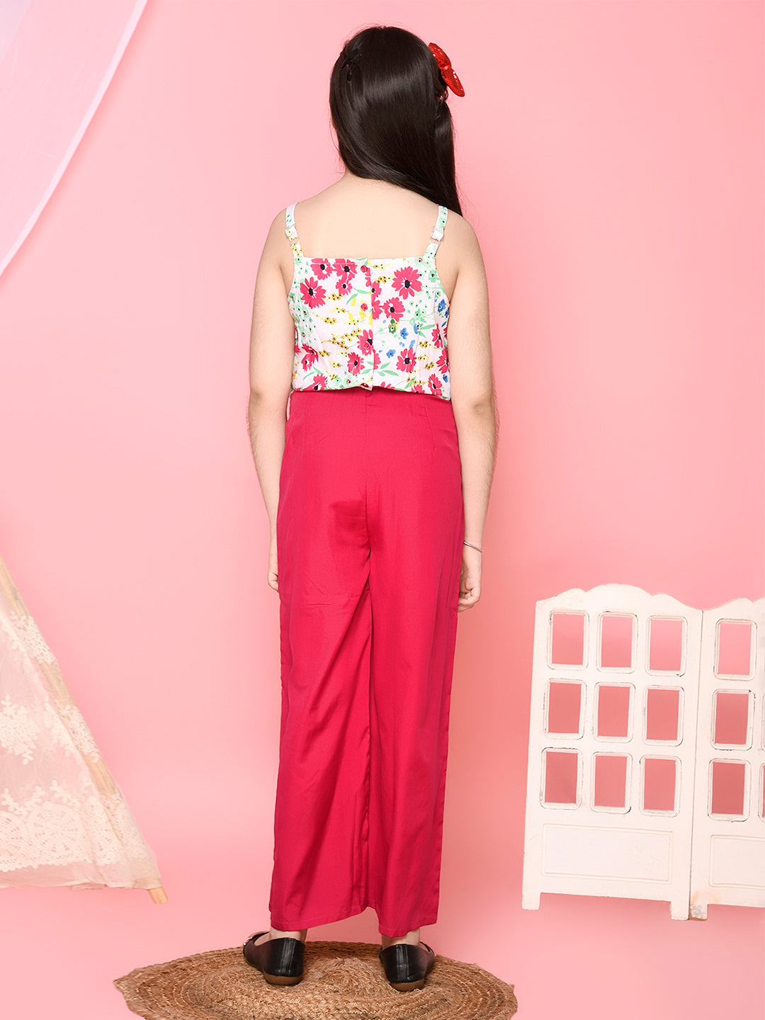 Multi Floral Printed Strappy Full Jumpsuit