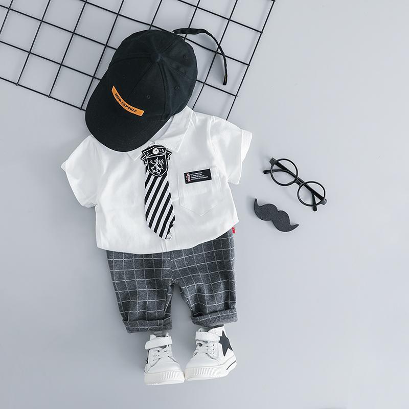 Plaided Shorts And Shirt Summer Set
