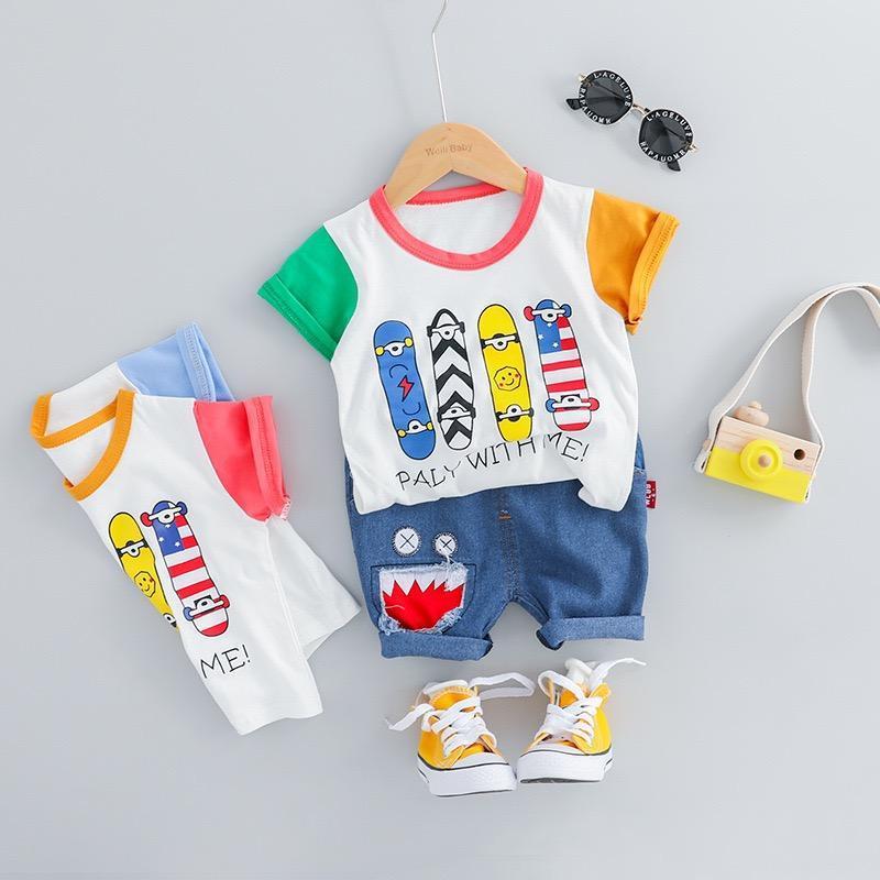 Skate-Board Printed Summer Set