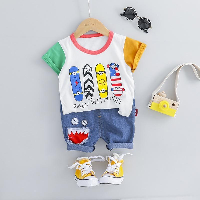 Skate-Board Printed Summer Set