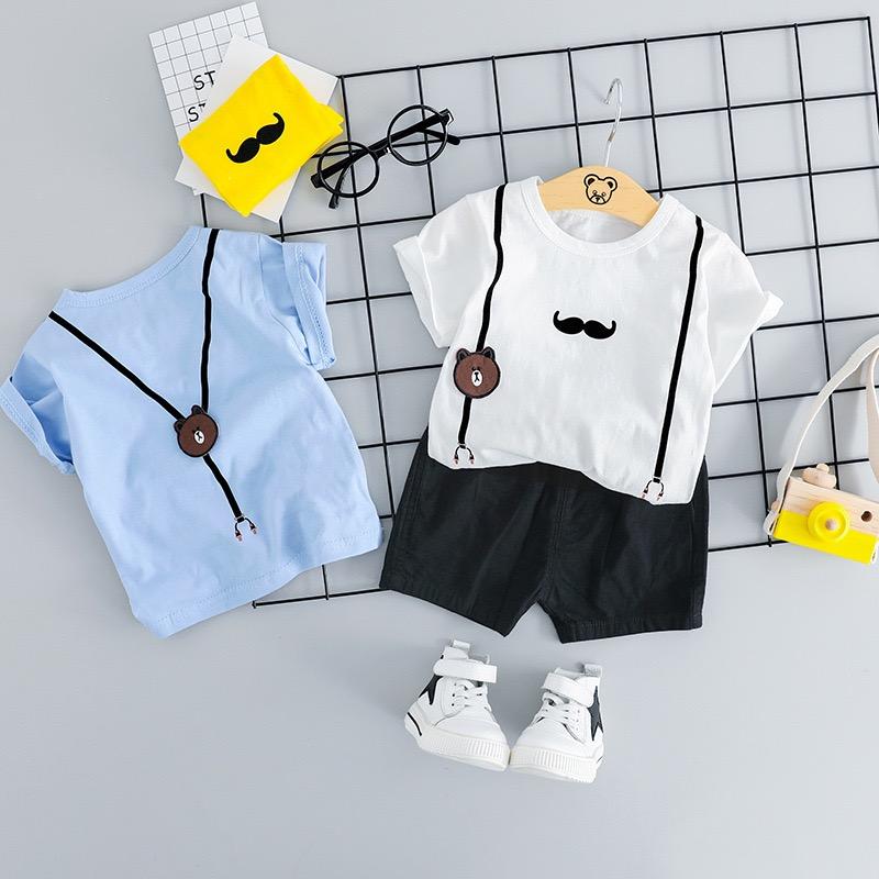 Suspender Printed Summer Set