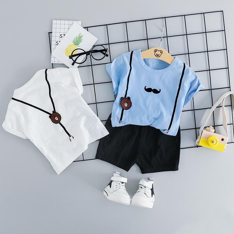 Suspender Printed Summer Set