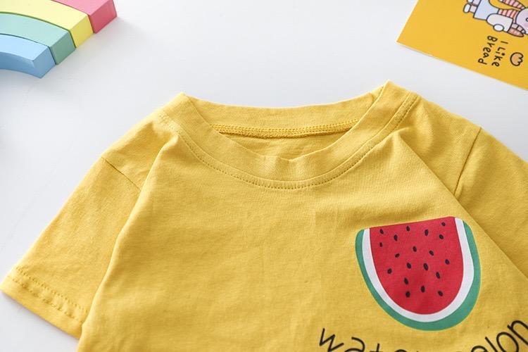 Watermelon dungaree summer set