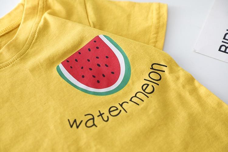 Watermelon dungaree summer set