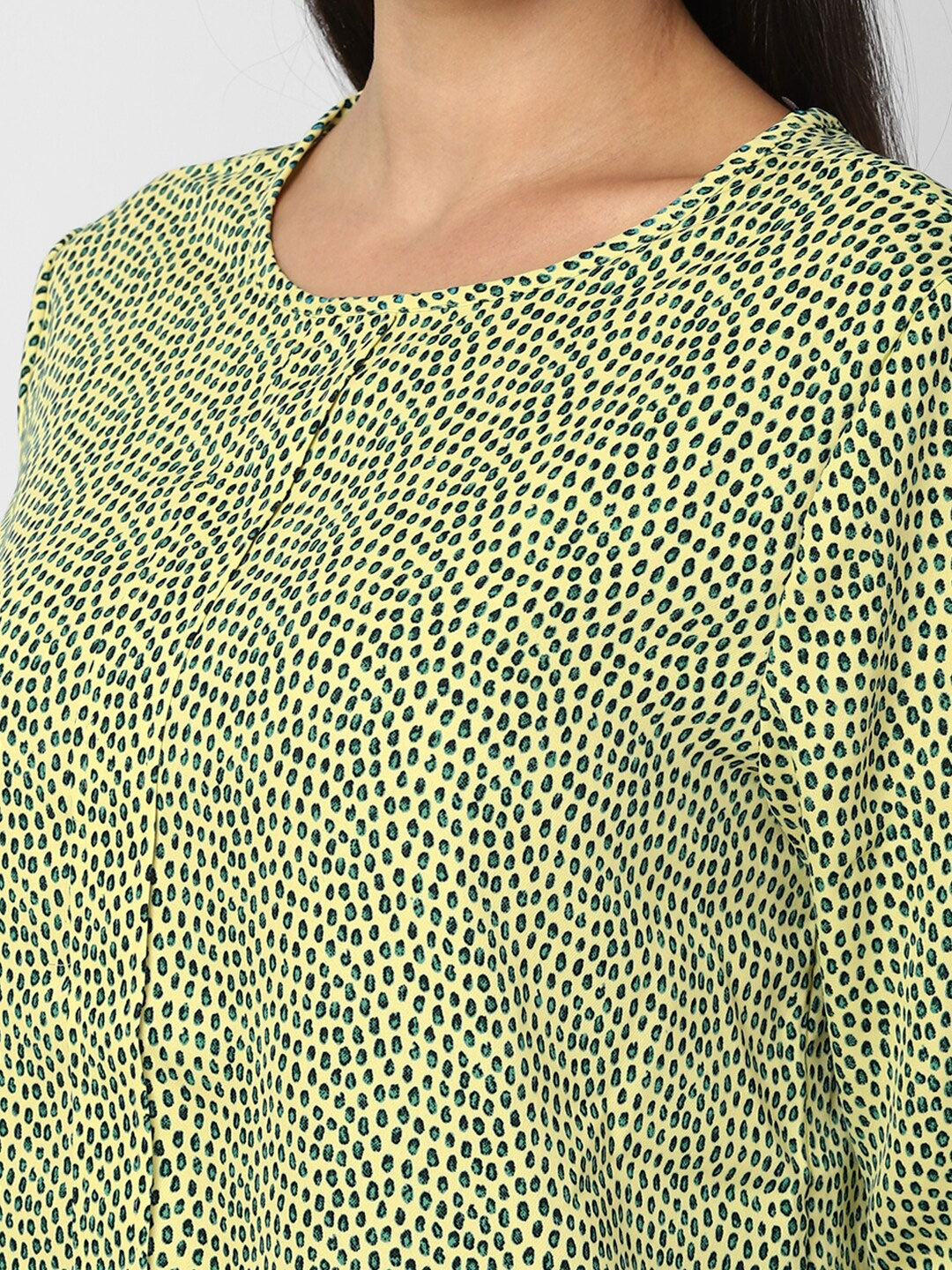 Green Printed Top