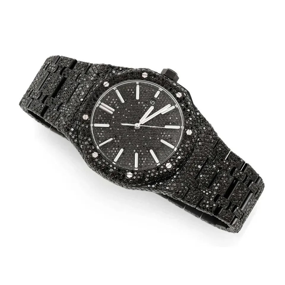 Luxurious Dial Black Diamond Watch