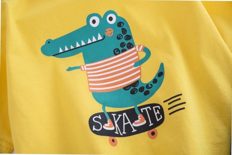 crocodile printed summer set