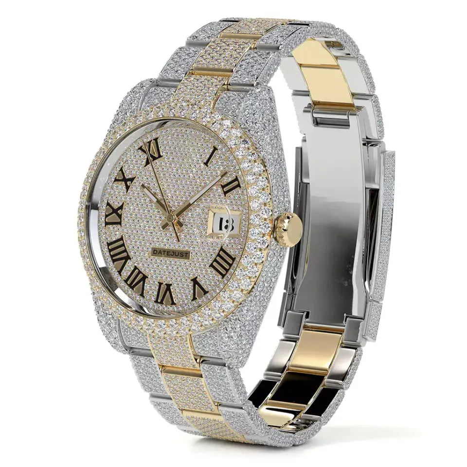 Exquisite 41mm Roman Numeral Dial Watch