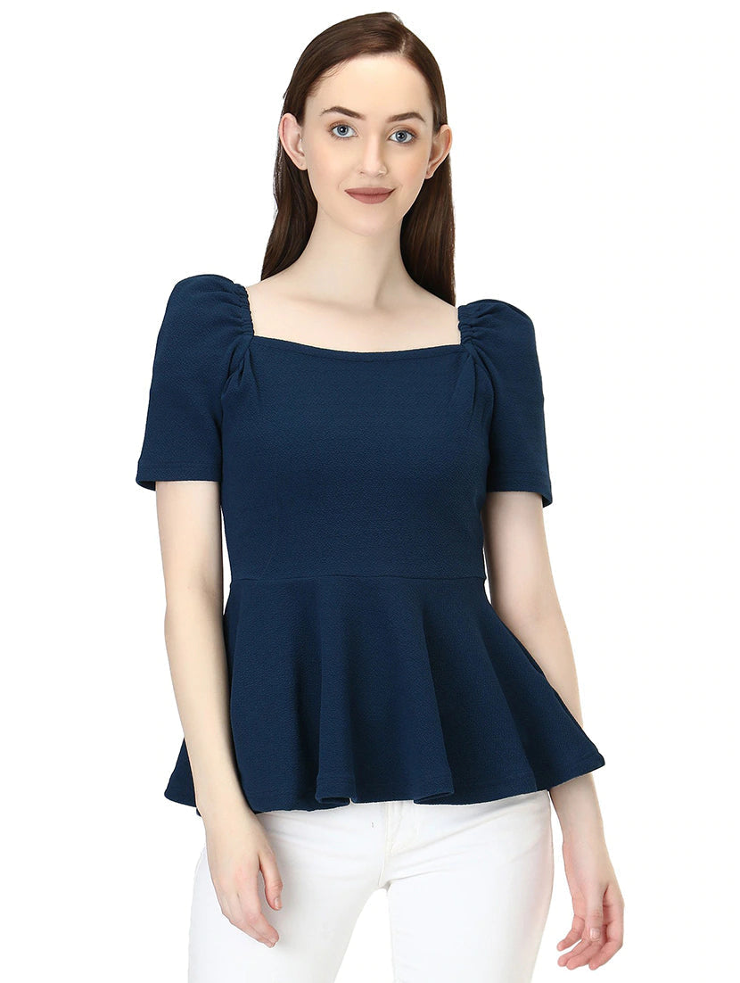 Square Neck Solid Top