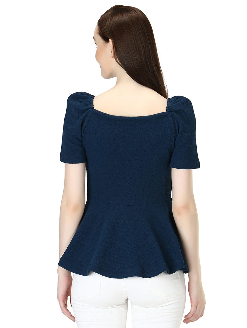 Square Neck Solid Top